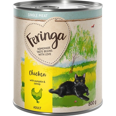 Feringa Single Meat Menu kuracie s tekvicou a mačacou mätou 12 x 0,8 kg