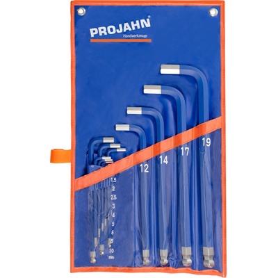 Projahn Šestihranný úhlový klíč modrá 1,5 - 19 mm 13 ks 36131