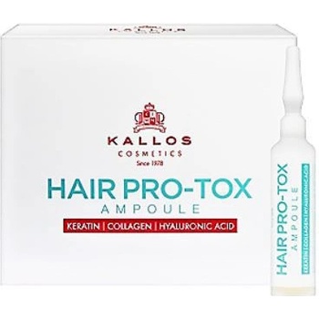 Kallos Hair Botox Ampoule pre ženy - Hair Botox Ampoule Pro suché a poškozené vlasy 6 x 10 ml