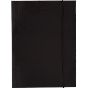 D. Rect A4 cardboard briefcase with eraser black 300g D. RECT