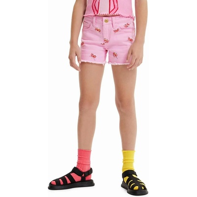 Desigual Детски къси панталони Desigual в розово с десен (23SGDD05)