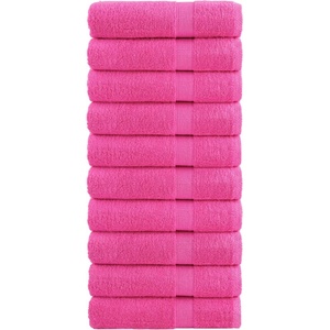 vidaXL Премиум кърпи за ръце SOLUND 10 бр розови 50x100 см 600 gsm (137523)