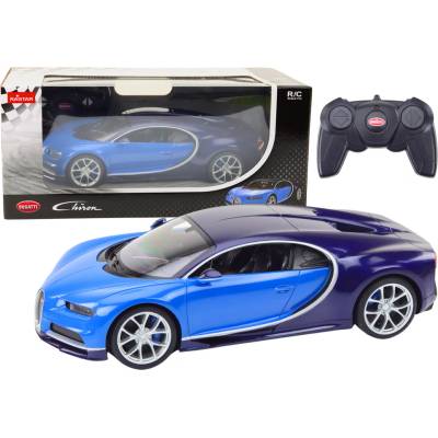 Rastar RC auto na dálkové ovládání Bugatti Veyron Chiron modrá 1:14