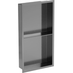 Mexen X-Wall-R вградена рафт с фланец и рафт 60 x 30 см, четкава сива стомана (19E0603010S)