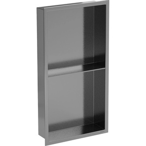Mexen X-Wall-R вградена рафт с фланец и рафт 60 x 30 см, четкава сива стомана (19E0603010S)