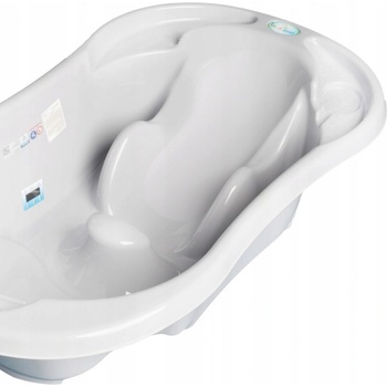 Tega Detská anatomická profilovaná vanička s výpusťou KOMFORT 2v1 sivá