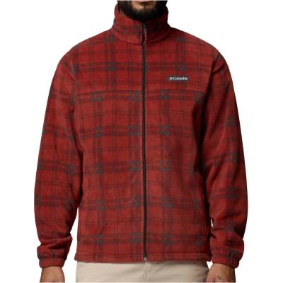 Columbia Мъжко поларено яке Columbia Steens Mountain Printed Jacket Fleece jacket - Red Oxide / Plaided Tonal / Shark - размер XXL (005-4173-1315)