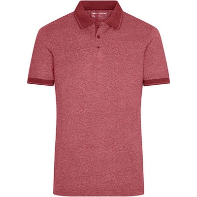 James & Nicholson Pánska polokošeľa JN706 Wine melange