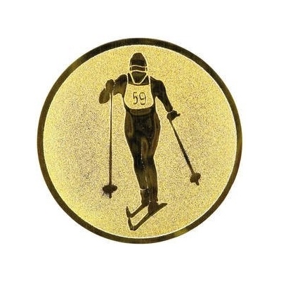 Emblém lyže běžkař5 cm