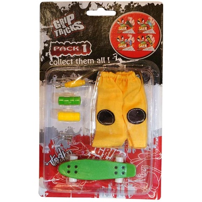 Grip & Tricks Комплект играчка за пръсти penny board, зелен (gt-f-cp-green)