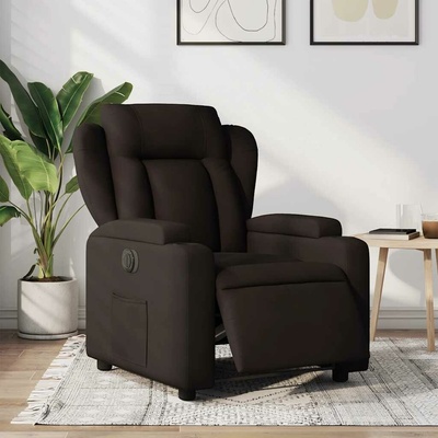 vidaXL 3204459 Elektrické polohovací textil tmavě hnědá