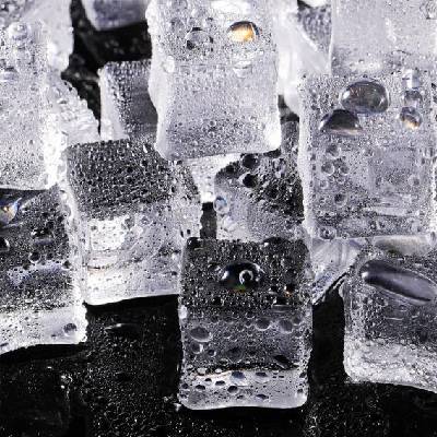 Syhood 100 průhledných umělých kostek ledu, čtvercových akrylových drahokamů, průhledných akrylových
