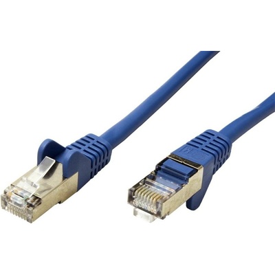 Roline 21.15.0384 S/FTP patch, kat. 5e, 0,5m, modrý