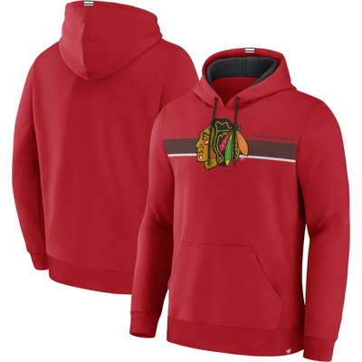 Fanatics CHICAGO BLACKHAWKS WRIST SHOT HOODIE Červená Zlatá Čierna