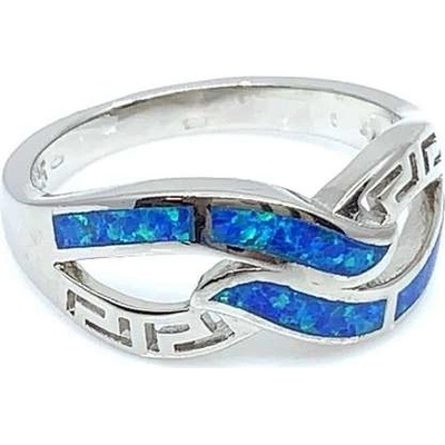 Šperky Jan Kos jewellery Stříbrný prsten s modrým opálem 12118836