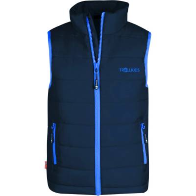 TROLLKIDS Детски синтетичен елек Trollkids Kids Trondheim Vest Synthetic vest - Navy / Medium Blue - размер 164 (EU) (703-2400-0819)