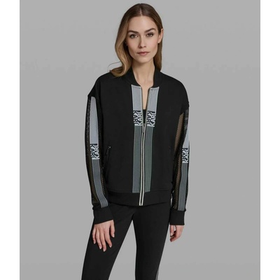 Karl Lagerfeld dámská mikina LOGO STRIPE černá