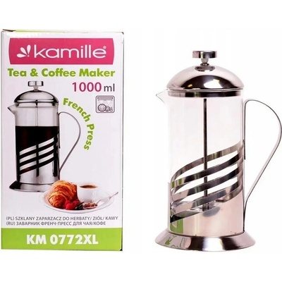 KAMILLE konvice 1,00l COFFEE MAKER, sklo/NR