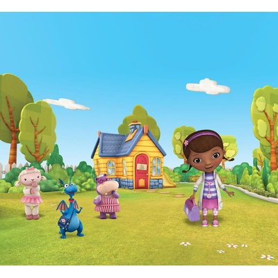 Závěsy foto Dr. Mcstuffins 180x160cm FCS XL 4318