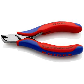 KNIPEX Клещи резачки под ъгъл 15˚, синьо-червена ръкохватка (k6212120)