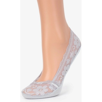 Marilyn Elastické dámske čipkované ťapky LACE Z33 Šedá