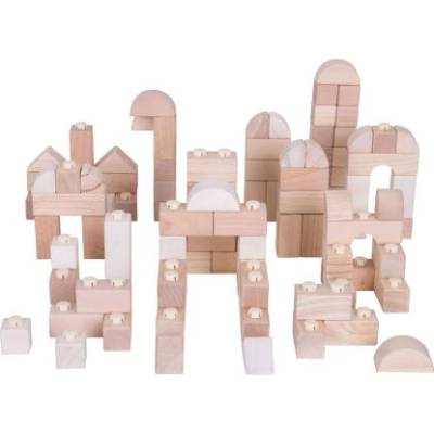 Bigjigs Toys Дървени строителни блокчета за деца (bb404)
