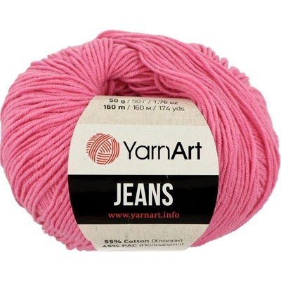 YarnArt Jeans 42 tmavá ružová