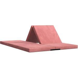 vidaXL Сгъваем диван легло 140 x 67 x 15 см Розово (900278)