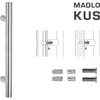 MPkovania FT - MADLO kód K00 Ø 35 mm SP ks Rozteč madla: 800 mm, Rozmer profilu madla: Ø 35 mm, Dĺžka: 1000 mm