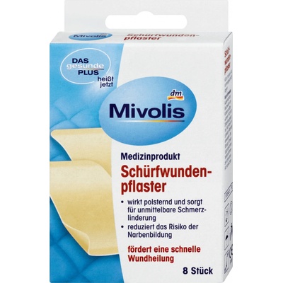 Mivolis náplast na odřeniny 8 ks