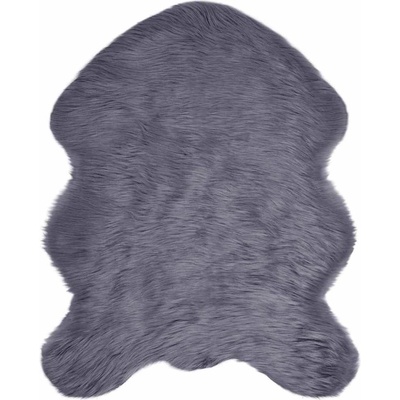 vidaXL Изкуствен овчи килим Tafalla Антрацит 50 x 80 cm Полиестер (42021606)