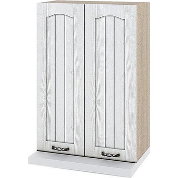 Image 1 of ИРИМ Висок горен кухненски шкаф за аспиратор с две врати Сити МФ-Бяло фладер-04-117 60/30/86 см