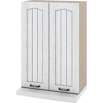 ИРИМ Висок горен кухненски шкаф за аспиратор с две врати Сити МФ-Бяло фладер-04-117 60/30/86 см