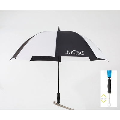 JuCad Telescopic Umbrella černá/bílá