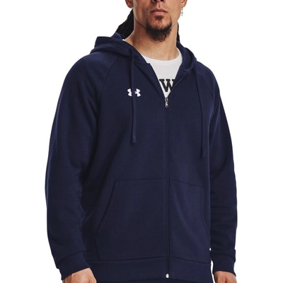Under Armour mikina s kapucňou UA Rival Fleece FZ Hoodie-BLU 1379767-410