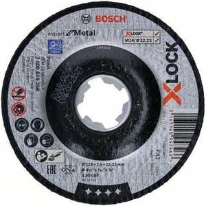 Bosch X-LOCK EfM система счупен режещ диск 115×2.5×22.23 A 30 S BF, 115 мм, 2.5 мм 2608619256 (2608619256)