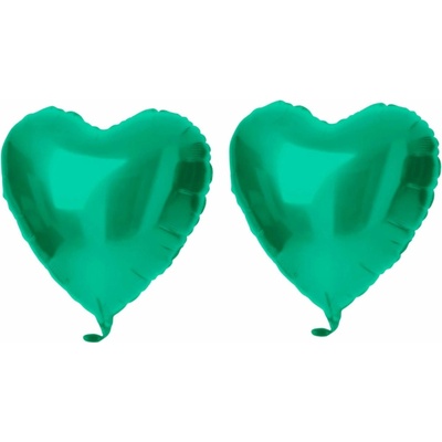 FOLAT Balón fóliový srdce, matné zelené, 45 cm