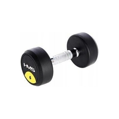 HMS Potažené pogumované jednoruční činky s pevnou 1 x 6 kg