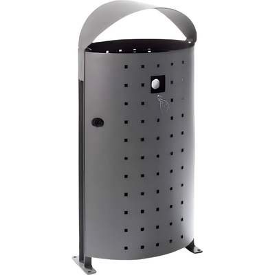 NIKA Градски кош за боклук 95 литра поцинкован, височина 100 см (2040)