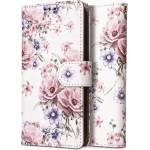 Tech-Protect Кожен Калъф с Джобове за Xiaomi Redmi Note 13 4G, Tech-Protect Wallet Blossom Flower Book Case, Розов (5906302300334)