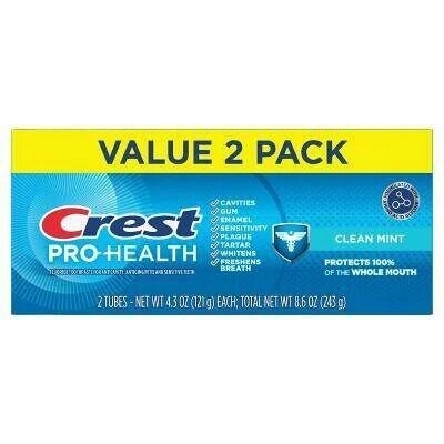 Crest Pro Health Clean Mint 2 x 121 g