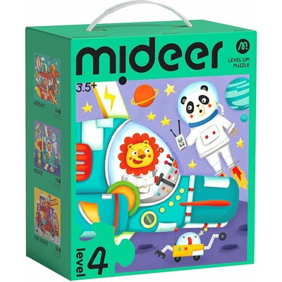 Mideer LEVEL UP! 04 Dopravní prostředky 3v1 54 70 s 88 dílků