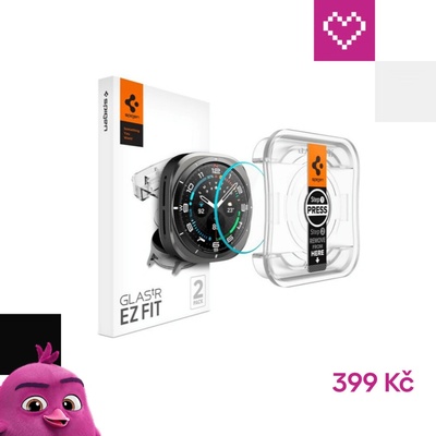 Spigen Glass tR EZ Fit 2 Pack, transparency - Samsung Galaxy Watch Ultra AGL08349 – Zboží Živě