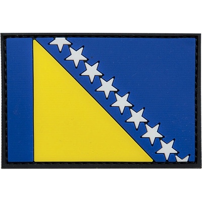 Gumová nášivka 101 Inc vlajka Bosna a Hercegovina - barevná