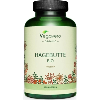 Vegavero Hagebutte Bio Rosehip, 180 капсули, Vegavero