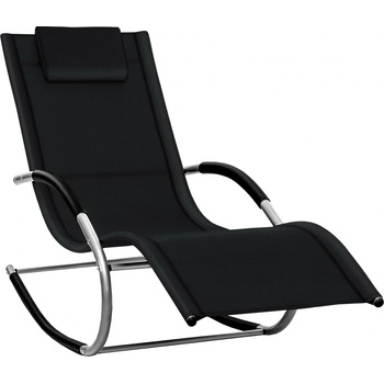 tillvex Relax Lounger Čierna