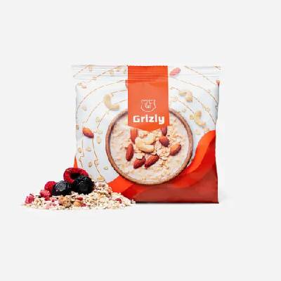 Grizly Ovsená kaša malina a čučoriedka 6 x 60 g
