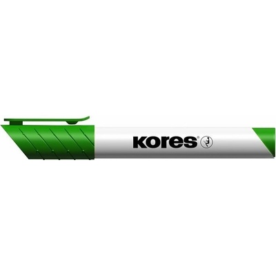 Kores Permanentný popisovač K-MARKER na biele tabule a flip charty, okrúhly hrot 3 mm, zelený