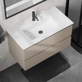 Bath Deluxe Шкаф за баня с мивка KENWOOD 91 см marakesh/бял (SETBT0123B)