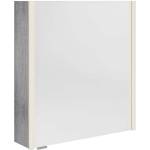SAPHO Alix - Огледален шкаф с LED осветление 66x70x18 см, 2 врати, ляво/дясно, сребрист дъб AX166-0011 (AX166-0011)